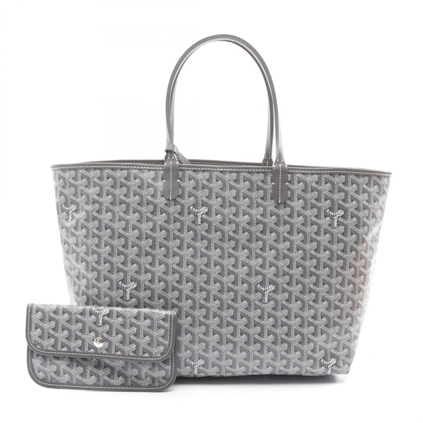 灰色 Goyardine帆布 Saint Louis PM 肩背包【GOYARD 高雅德】