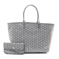 灰色 Goyardine帆布 Saint Louis PM 肩背包【GOYARD 高雅德】