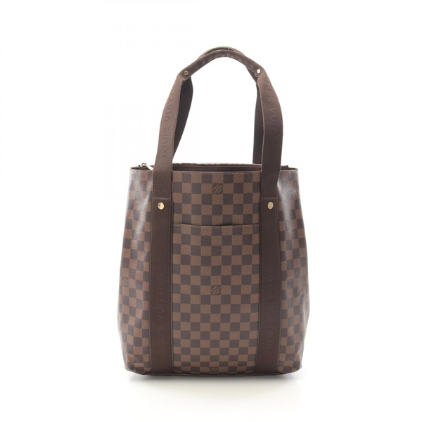 棕色 棋盤格 PVC塗層帆布 Cabas Beaubourg 手提包【LOUIS VUITTON LV 路易威登】 N52006