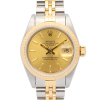 香檳色錶盤 不鏽鋼 18K黃金 Lady Datejust 26 腕錶【ROLEX 勞力士】 69173