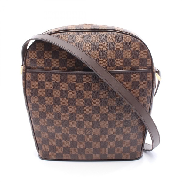 棕色 棋盤格 PVC塗層帆布 Ipanema GM 肩背包【LOUIS VUITTON LV 路易威登】 N51292