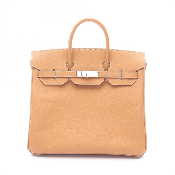 淺棕色 Epsom牛皮 Haut a Courroies HAC 32 手提包 □K刻 銀扣【HERMES 愛馬仕】