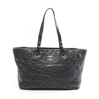 黑色 牛皮 On the load 托特包 銀釦【CHANEL 香奈兒】 A48019