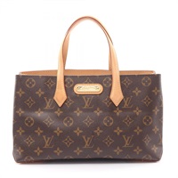 棕色 原花帆布 Wilshire PM 手提包【LOUIS VUITTON LV 路易威登】 M45643