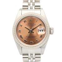18K白金 不鏽鋼 香檳金錶面 Lady-Datejust 腕錶 69174【ROLEX 勞力士】 69174