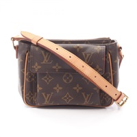 棕色 原花 帆布 Viva Cite PM 肩背包【LOUIS VUITTON LV 路易威登】 M51165