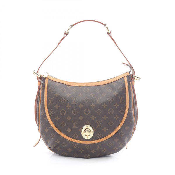 棕色 原花 帆布 Tulum GM 肩背包【LOUIS VUITTON LV 路易威登】 M40075