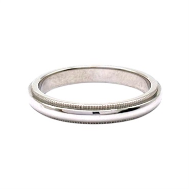 PT950鉑金 Milgrain 戒指【Tiffany & Co 蒂芬妮】