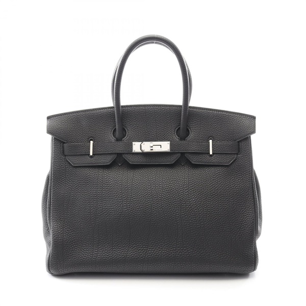 黑色 Togo牛皮 Birkin 35 柏金包 手提包 □G刻 銀扣【HERMES 愛馬仕】