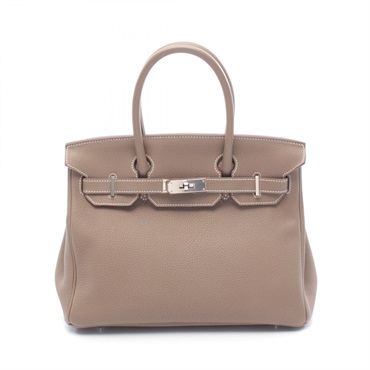 HERMES 愛馬仕 Birkin 30 柏金包 手提包 大象灰 Togo牛皮 A刻 銀扣