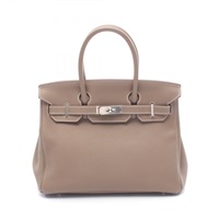 HERMES 愛馬仕 Birkin 30 柏金包 手提包 大象灰 Togo牛皮 A刻 銀扣