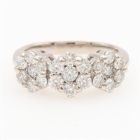 18K白金 鑽石 戒指【JEWELRY 無品牌珠寶】