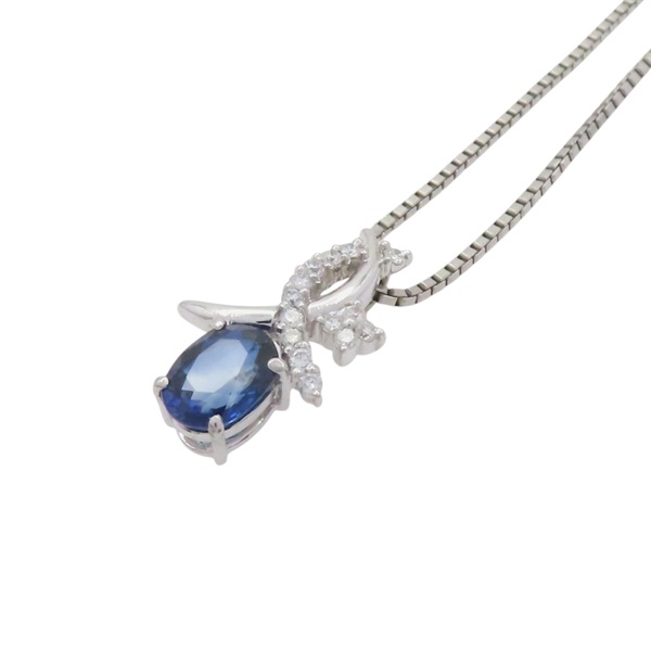鉑金 藍寶石 項鍊【JEWELRY 無品牌珠寶】