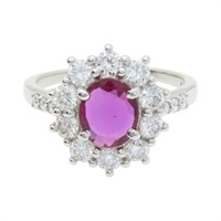 Pt950鉑金 紅寶石 鑽石 戒指【JEWELRY 無品牌珠寶】 Ruby 4.61g