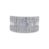 PT900鉑金 鑽石 戒指【JEWELRY 無品牌珠寶】 Diamond 7.1g