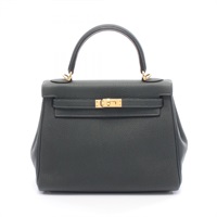 HERMES 愛馬仕 Kelly 25 凱莉包 兩用包 英國綠 Togo牛皮 B刻 金扣