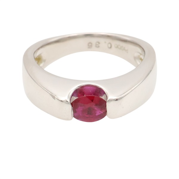 PT900鉑金 紅寶石 戒指 0.35ct【JEWELRY 無品牌珠寶】 Ruby 8.2g
