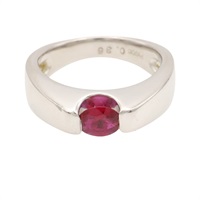 PT900鉑金 紅寶石 戒指 0.35ct【JEWELRY 無品牌珠寶】 Ruby 8.2g