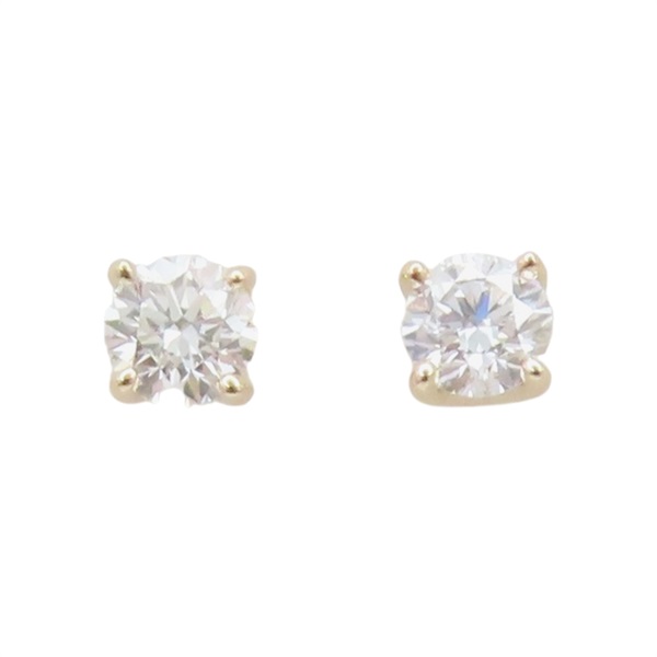 18K黃金 鑽石 針式耳環【JEWELRY 無品牌珠寶】