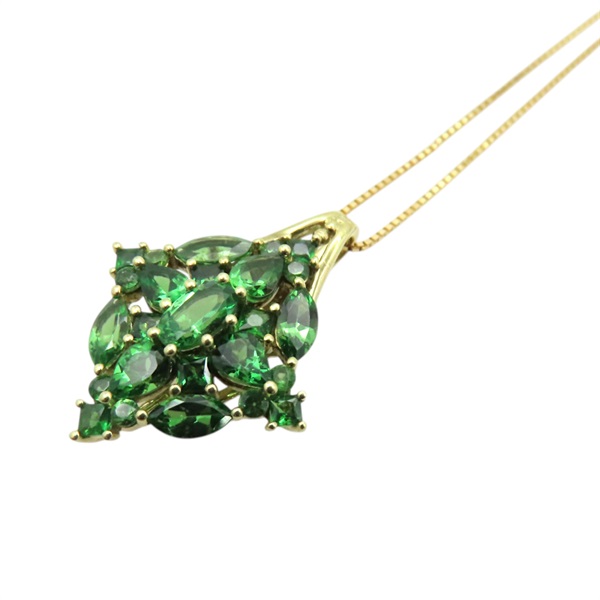18K黃金 綠石榴石 項鍊【JEWELRY 無品牌珠寶】