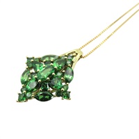 18K黃金 綠石榴石 項鍊【JEWELRY 無品牌珠寶】
