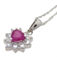 紅寶石 鉑金 項鍊【JEWELRY 無品牌珠寶】 Ruby 3.1g