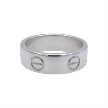 18K白金 Love 戒指 #50【Cartier 卡地亞】