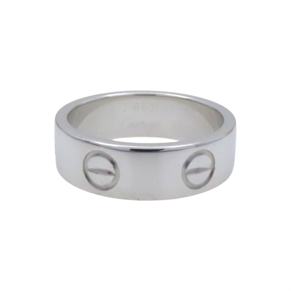 18K白金 Love 戒指 #50【Cartier 卡地亞】
