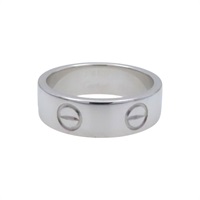 18K白金 Love 戒指 #50【Cartier 卡地亞】