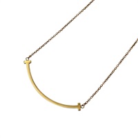 18K玫瑰金 T Smile 項鍊【Tiffany & Co 蒂芬妮】