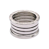 18K白金 B.zero1 4 Band 戒指 55【BVLGARI 寶格麗】