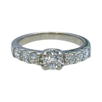 PT900鉑金 鑽石 戒指【JEWELRY 無品牌珠寶】