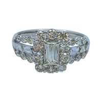 PT900鉑金 鑽石 戒指【JEWELRY 無品牌珠寶】