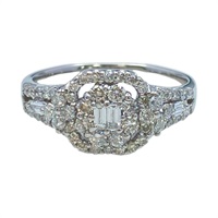 18K白金 鑽石 戒指【JEWELRY 無品牌珠寶】