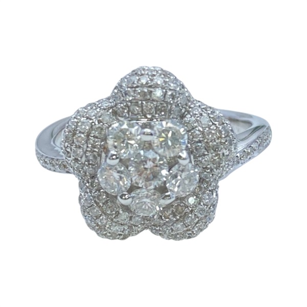 18K白金 鑽石 戒指【JEWELRY 無品牌珠寶】