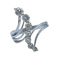 18K白金 鑽石 戒指【JEWELRY 無品牌珠寶】