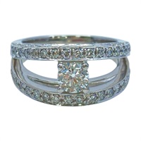 PT900鉑金 鑽石 戒指【JEWELRY 無品牌珠寶】