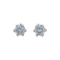 PT900鉑金 鑽石 耳環【JEWELRY 無品牌珠寶】