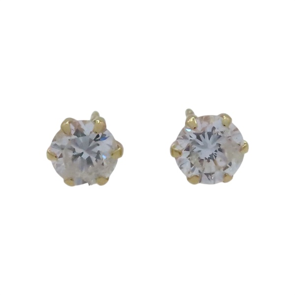 18K黃金 鑽石 耳環【JEWELRY 無品牌珠寶】