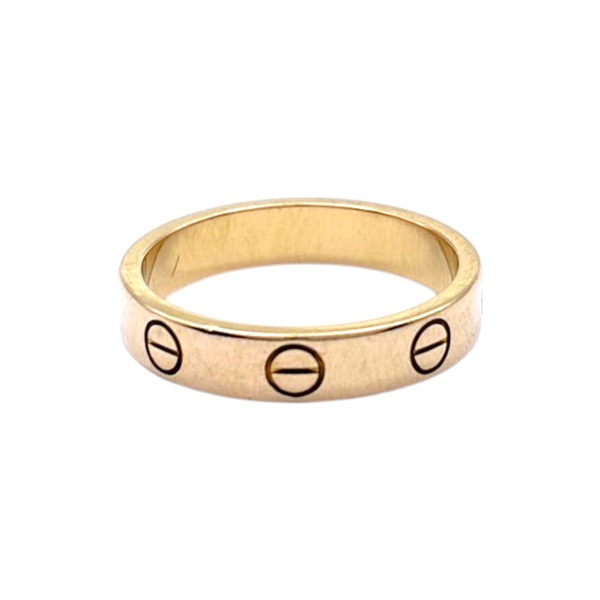 18K玫瑰金 Mini Love 戒指 #50【Cartier 卡地亞】