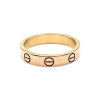 18K玫瑰金 Mini Love 戒指 #50【Cartier 卡地亞】