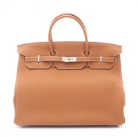 HERMES 愛馬仕 Birkin 40 柏金包 手提包 金棕色 Togo牛皮 □N刻 銀扣
