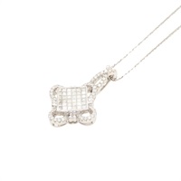 18K白金 鑽石 項鍊【JEWELRY 無品牌珠寶】 Diamond 6.1g