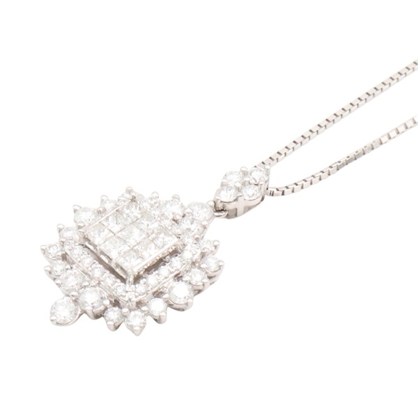 18K白金 鑽石 項鍊【JEWELRY 無品牌珠寶】