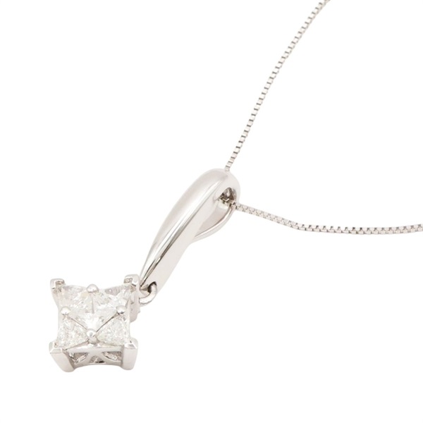 14K白金 鑽石 項鍊【JEWELRY 無品牌珠寶】 Diamond 2.8g