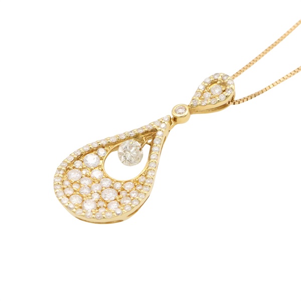 K18黃金 鑽石 項鍊【JEWELRY 無品牌珠寶】 Diamond 3.0g