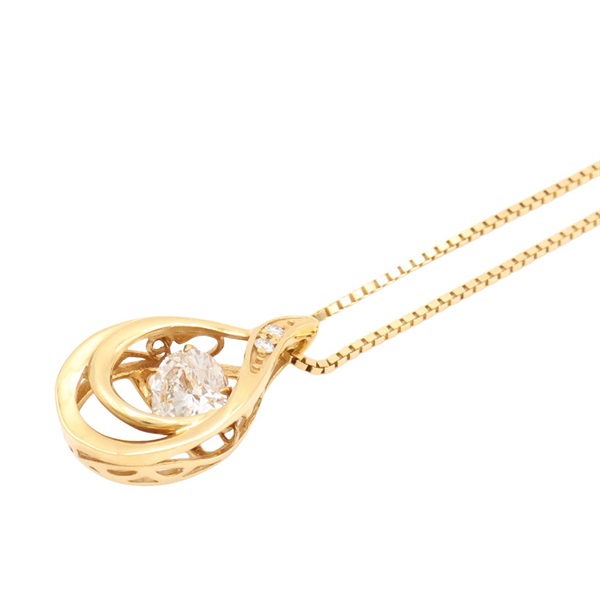18K黃金 鑽石 項鍊【JEWELRY 無品牌珠寶】 Diamond 3.9g