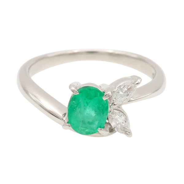 PT900鉑金 綠寶石 戒指【JEWELRY 無品牌珠寶】 Emerald 5.1g