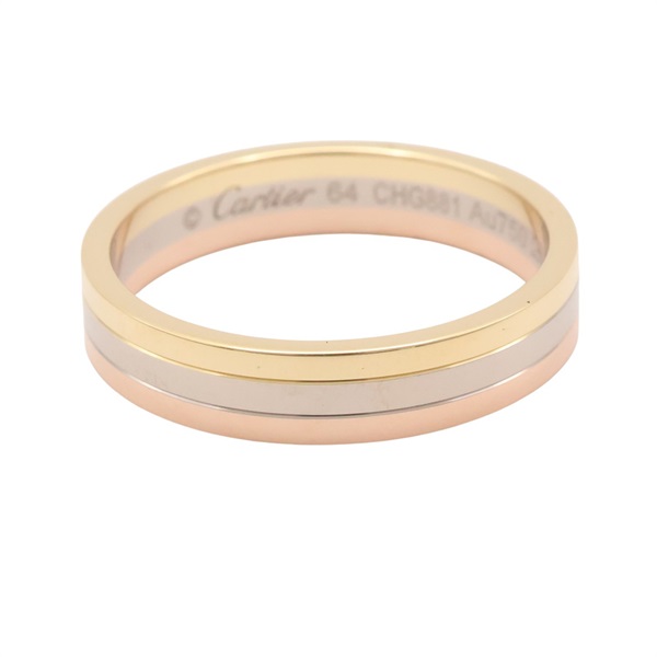 Vendome 戒指 18K 三色三金 64【Cartier 卡地亞】