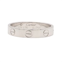 Love 戒指 18K白金 51【Cartier 卡地亞】